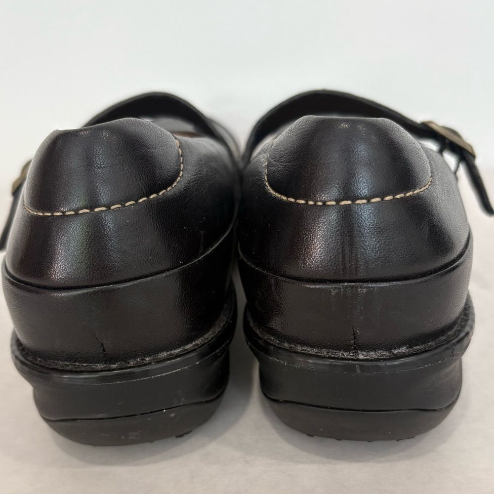 Red Wing Black Leather Mary Jane Shoes Womens Size 8 Slip On Buckle Loafer - Picture 8 of 11